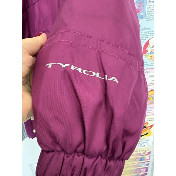 Vintage Tyrolia Skiwear Size 14 Women’s Purple Nylon Jacket Ski Winter - Picture 6 of 9